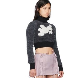 NO DRESS Poodle Knit Sweater and Skirt Set